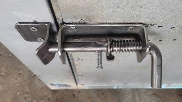 Chốt cửa tự khóa đơn giản #3. Simple self-locking door latch #3.