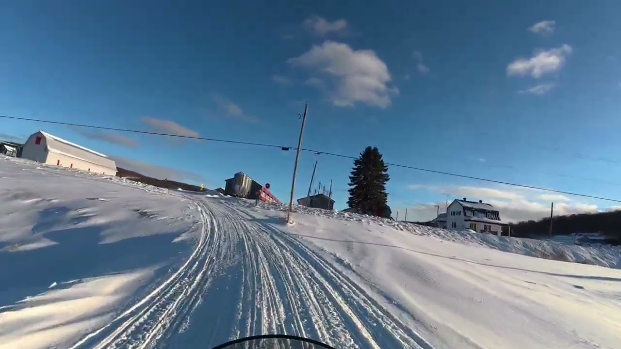 Ride Ski-doo de St-Damien à St-Félix-de-Valois 1er janvier 2026 partie 3