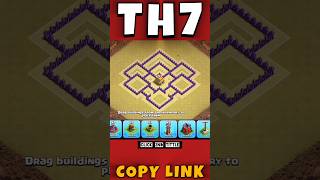 Th7 Anti 3 Star Cwl Base Layout! #clashofclans #warbase #coc