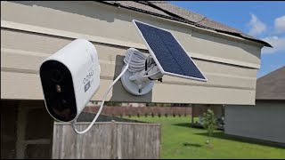 Affordable 4 Camera Kit AOSU Solar Powered Wireless Outdoor Security!