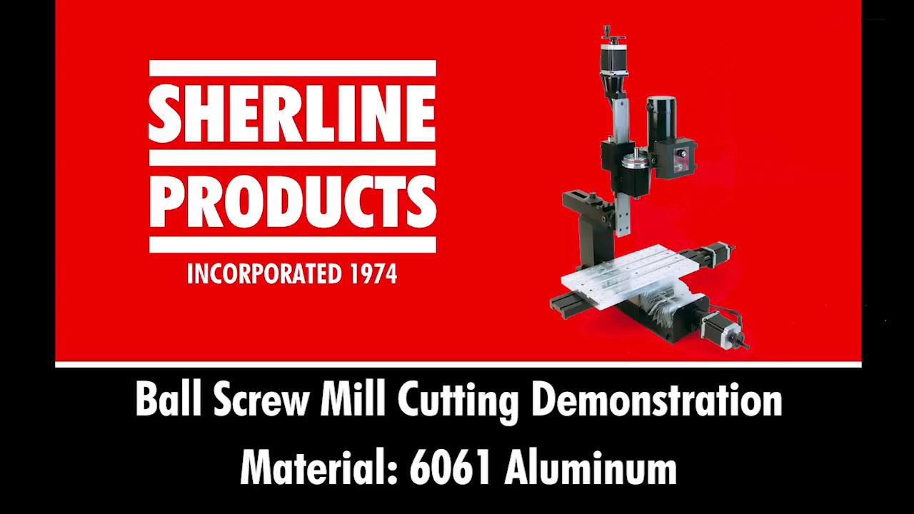 Ball Screw Mill Cutting Demonstration YouTube