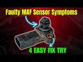 Faulty MAF Sensor Symptoms || How to Fix A bad MAF Sensor ||
