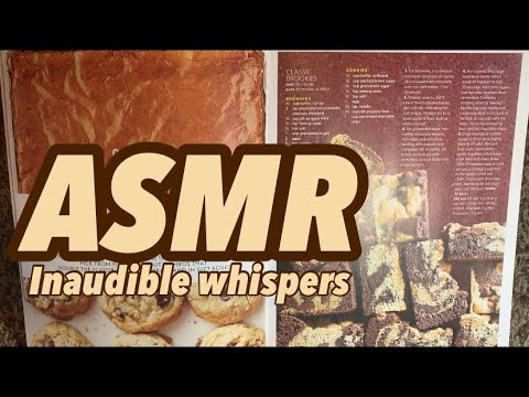 ASMR | INAUDIBLE WHISPERS | READING YOU BROOKIE RECIPES FOR SLEEP