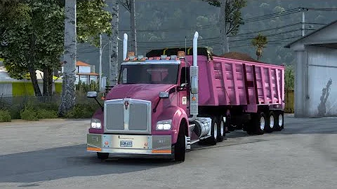 KENWORTH T880 LA PANTERA ROSA🚛💜. american truck simulator