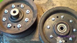 Idler Pulley Bearing Change , For Most Mowers , Cheaper than buying the Pulley