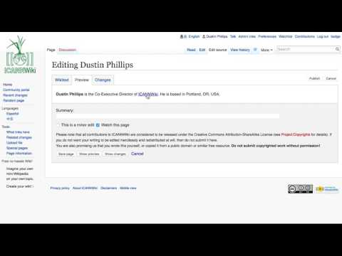 ICANNWiki Tutorials - Formatting An Article