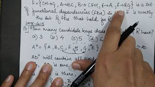Normalization QSN Gate 2013: Candidate Keys & Finding the Highest Normal Form, BCNF, 3NF, DBMS