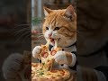 【食いすぎ】ピザをドカ食いしてお腹ポンポコになった猫ｗｗｗ #Shorts #猫 #AI動画