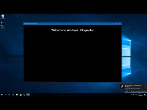 Windows Holographic First Run in Windows 10 Build 14915