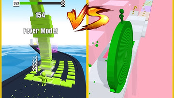 Layers Roll Vs Stack Colors : Gameplay Walkthrough Part 7 - Level 1-9999 All Level (iOS, Android)