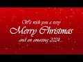 We wish you a Merry Christmas and an amazing 2024