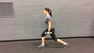 Dumbbell at Sides Split Squat to Bicep Curl