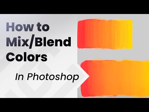 🖌️How to mix colors in Photoshop (without the mixer Brush)🟨🟥