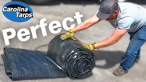 How To Roll A Lumber Tarp (Quick & Easy) | Carolina Tarps