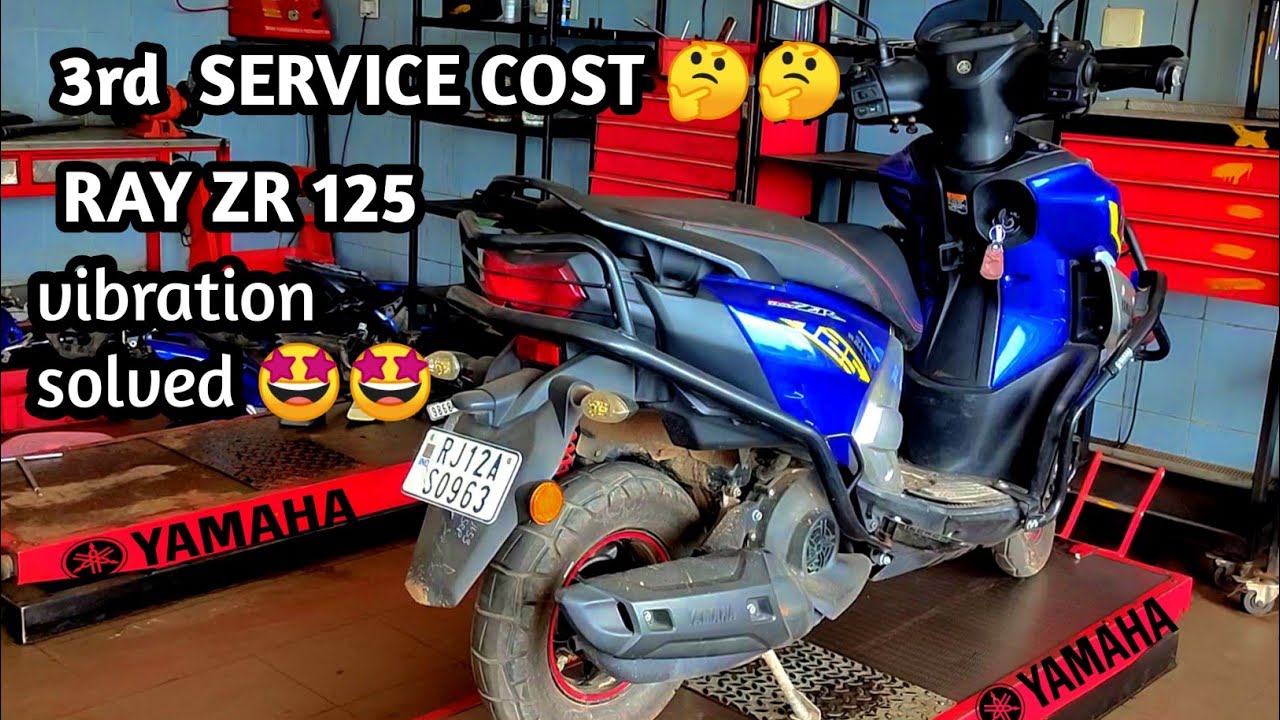 3RD SERVICE COST 🤔, RAYZR 125 , VIBRATION SOLVED 🤩