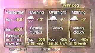 The Weather Network 1997-12-31: Local Forecast
