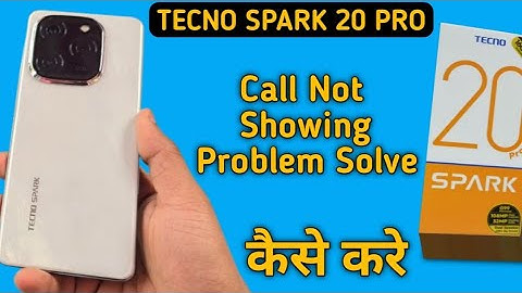 incoming call ringing but not showing tecno Spark 20 Pro, how to fix incoming call not showing on sc