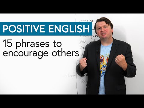 Positive English: 15 expressions to encourage and praise others