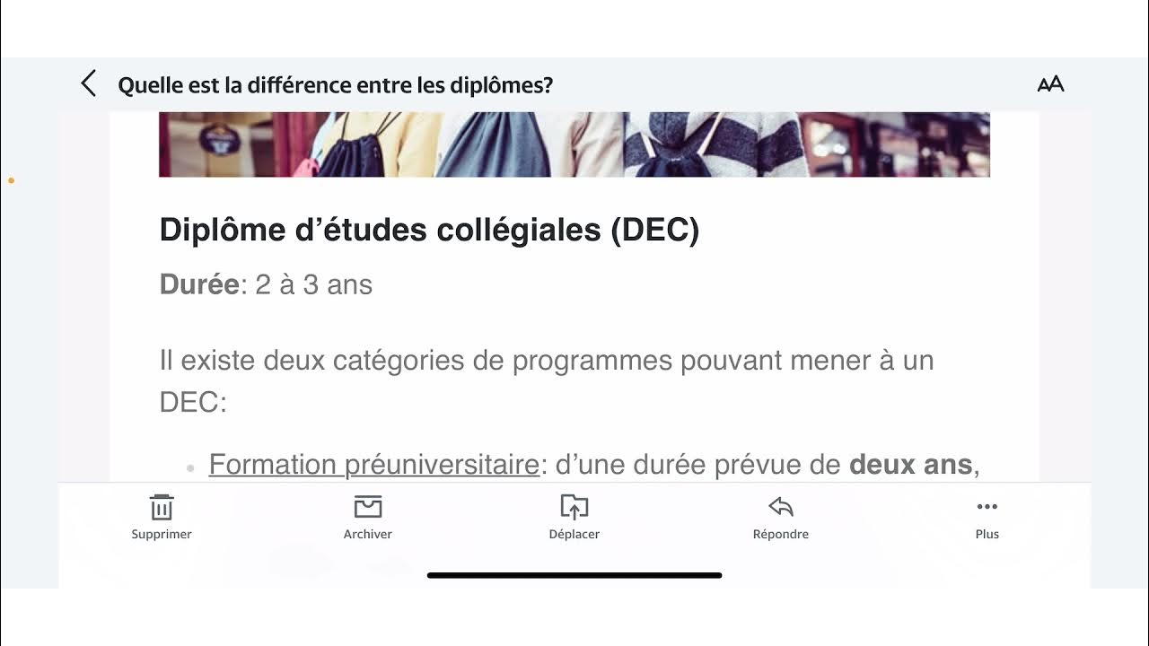 Quelle est la différence entre les diplômes DEC,DEP,AEC?? CollegeLaSalleMontreal YouTube