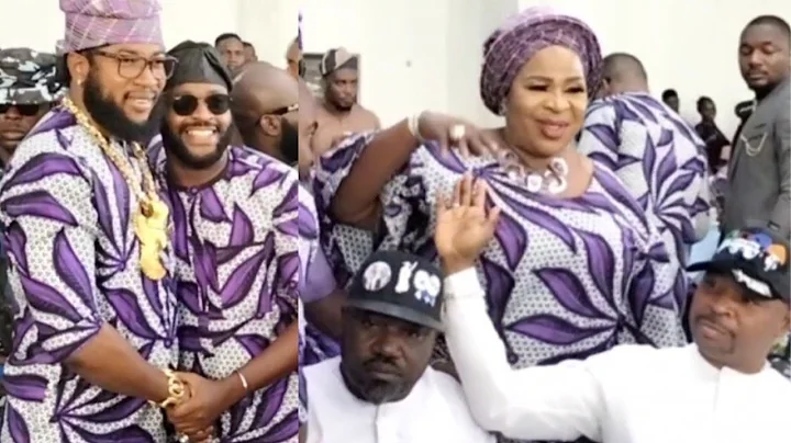 MOMENT MC OLUOMO, FEMI ADEBAYO, MADAM SAJE TURN ACTOR IJEBU MOTHER'S BURIAL