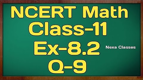 Class 11th Ex-8.2 Q 9 (Binomial Theorem ) Maths CBSE NCERT