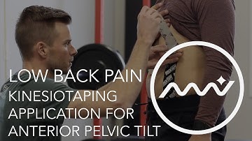 Kinesiology Tape Application for Low Back Pain / Anterior Pelvic Tilt