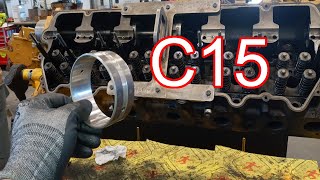C15 Camshaft and Cam Bearings Installation.