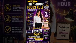 The 1 hours focus rule TimeMastery #businessconsultant #clientacquisition #businesshacks