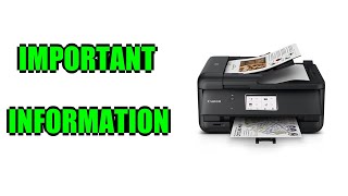 Review Canon Pixma Tr8620A All In One Printer Home Office Auto Document Feeder Important Information