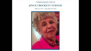 Celebrating the Life of Joyce Crockett Turner, March 14, 2026