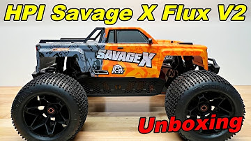 HPI Savage X Flux V2 unboxing - original 1/8 monster truck king!