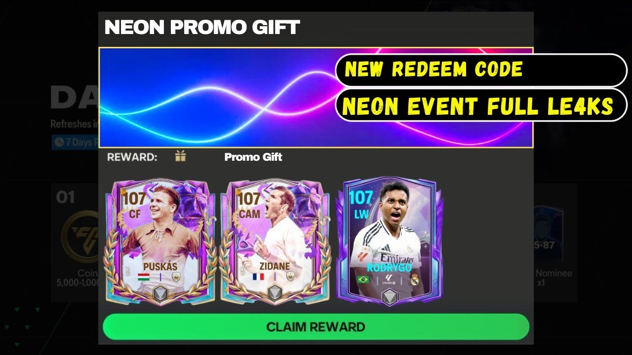 NEON Event Starts Tomorrow?? Free Promo Gift × Redeem Code | Neon Leaks ...