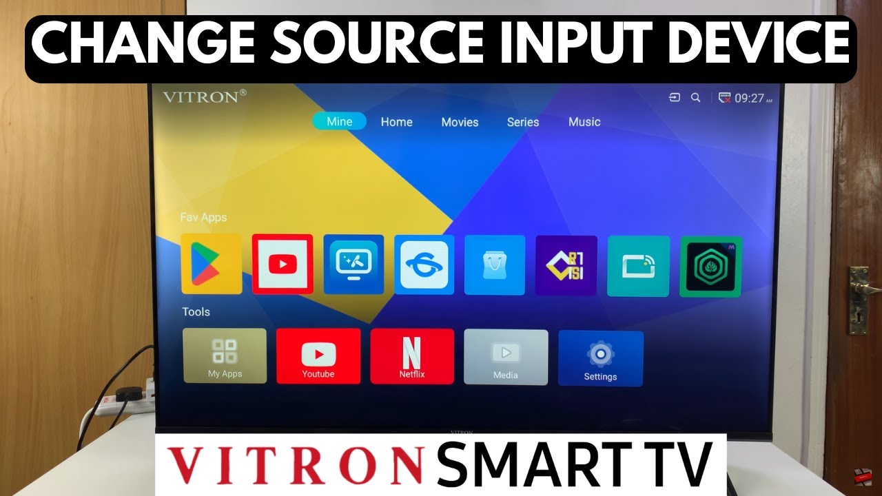 How To Change Source Input Device On Vitron Smart TV - YouTube