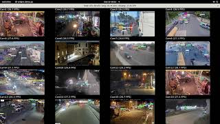 Demo of 16-Camera Multiobject Detection Using FuriosaAI's First-Gen Chip