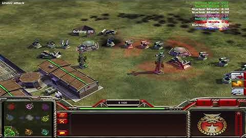 7 Infantry Hard Ai Vs 1 Nuke [Won By Nuclear Missile!] Command & Conquer Generals Zero:Hour SkirmisH