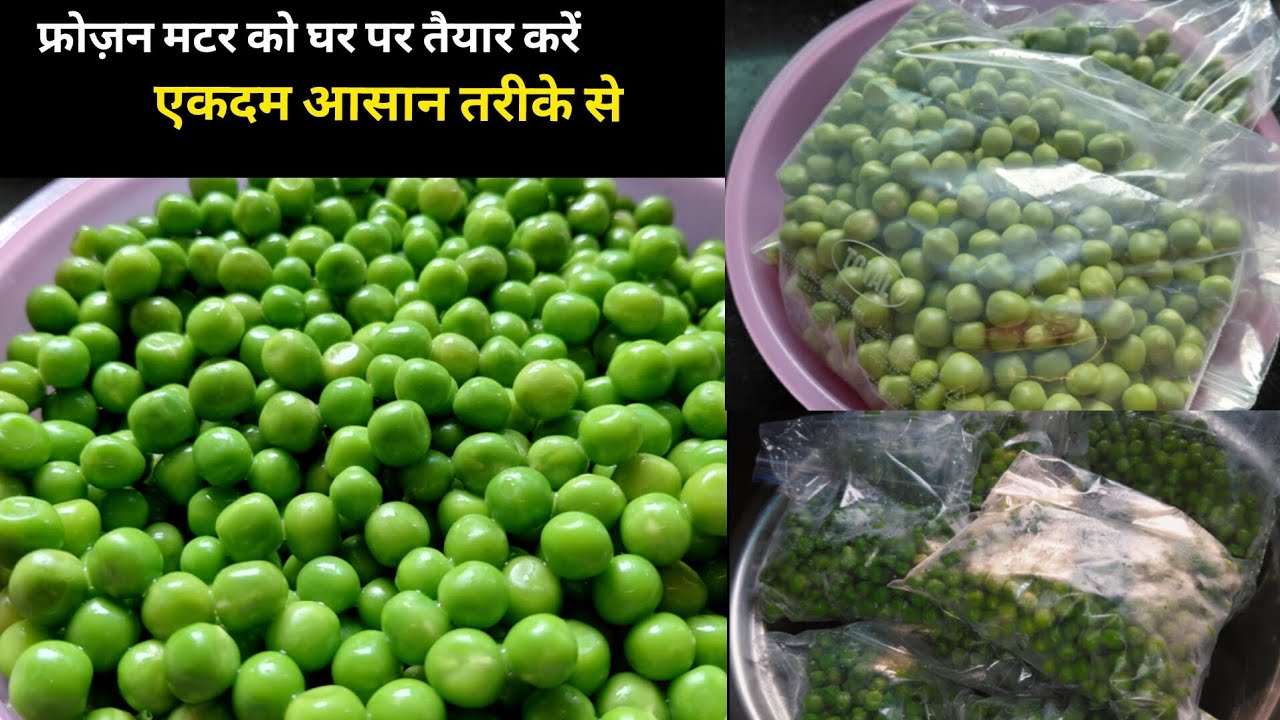 हरी मटर कैसे स्टोर करें | How to store green peas | frozen hari matar 