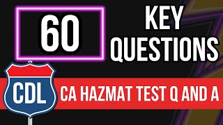 California CDL Hazmat Test Questions And Answers 2024 (CA Knowledge Practice Exam & Study Guide)