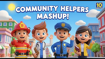 Community Helpers Mashup | Meet Our Everyday Heroes | Buzzy Tune’s Time
