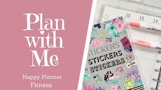 PLAN WITH ME | Happy Planner Fitness Planner | Before the pen Spread | PWM | 12/12