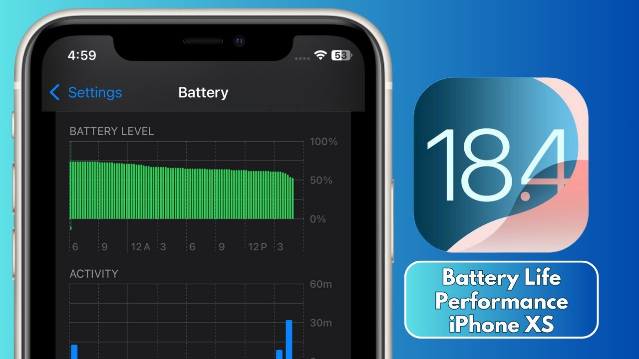 iOS 18.4 on iPhone XS Battery Life and Performance - YouTube