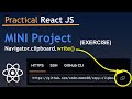 React Mini Project: Clipboard Copy + Snackbar Feedback