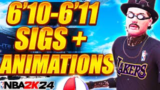 *NEW* BEST DRIBBLE MOVES + ANIMATIONS For TALL ISO BUILDS in NBA 2K24