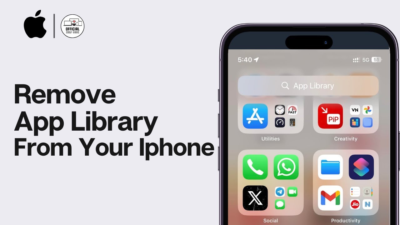 How To Remove App Library From IPhone iOS 17 YouTube