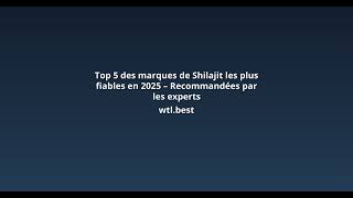 Top 5 Des Marques De Shilajit Les Plus Fiables En 2025 Recommandées Par Les Experts