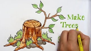 how to draw environment day slogan poster