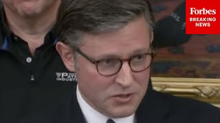 Speaker Johnson Answers Questions About Republicans' Political Strategy For 2026 Midterm Elections
