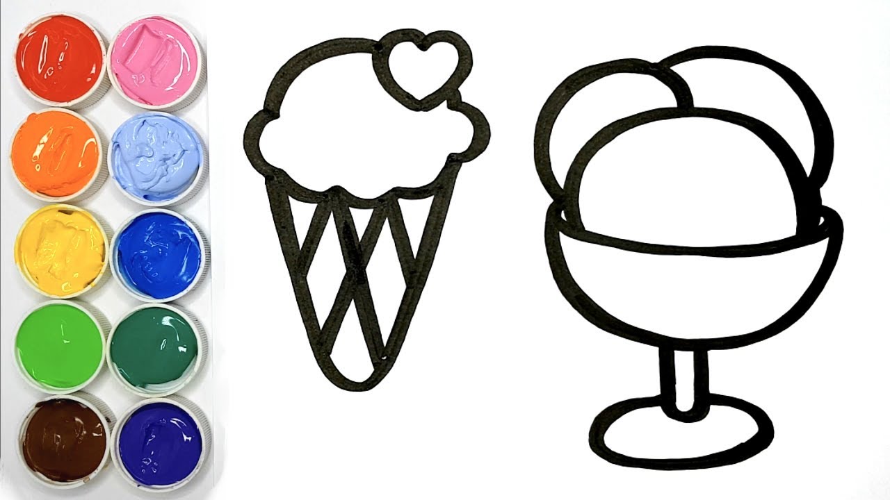Dessiner de belles glaces - Kiwi kids