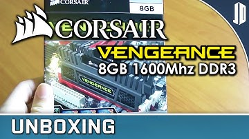 CORSAIR CMZ8GX3M2A1600C8 8GB 1600Mhz DDR3 RAM Unboxing + Overview