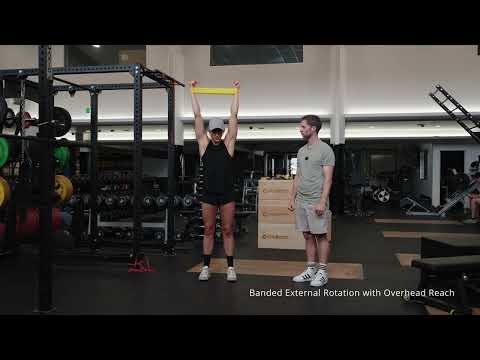 Banded External Rotation with Overhead Reach