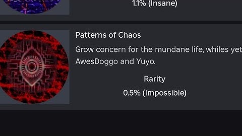 getting patterns of chaos in dream game!!